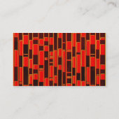 アフリカ繊維刺激を受けた抽象芸術 名刺 (裏面)