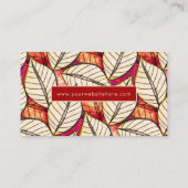 アフリカ繊維熱帯フローラ  名刺 (裏面)