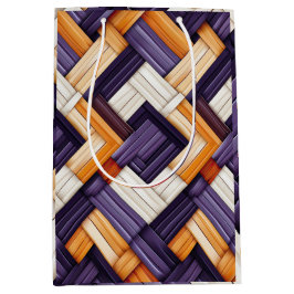 アフリカ織りバスケットのブリス ミディアムペーパーバッグ