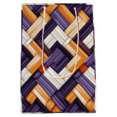 アフリカ織りバスケットのブリス ミディアムペーパーバッグ (裏面)