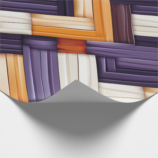 アフリカ織りバスケットのブリス ラッピングペーパー (角)