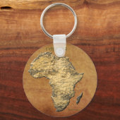 アフリカ羊皮紙コレクションの地図 キーホルダー (正面)