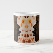 アフリカ美しいかわいらしウーマンマグ ジャンボコーヒーマグカップ (正面)