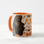 アフリカ美しいかわいらしウーマンマグ マグカップ (正面左)