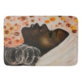 アフリカ美しいかわいらし女性浴用マット バスマット (正面)