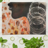 アフリカ美しいかわいらし女性用キッチンタオル キッチンタオル (折り畳み)