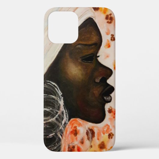 アフリカ美しいかわいらし女性iPhoneケース Case-Mate iPhoneケース (裏面)