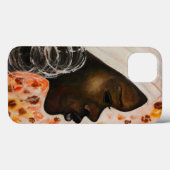 アフリカ美しいガール – 水絵を描色 Case-Mate iPhoneケース (裏面 (横))