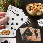 アフリカ美しいトランプ女性顔絵画ズ トランプ (インサイチュ)