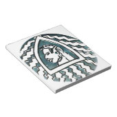 アフリカ美しいボンゴマサイポートレートトバルアート ノートパッド (アングル)