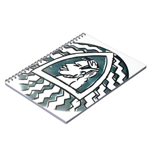 アフリカ美しいボンゴマサイポートレートトバルアート ノートブック (左側)