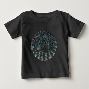 アフリカ美しいボンゴマサイポートレートトバルアート ベビーTシャツ