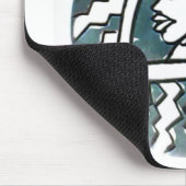 アフリカ美しいボンゴマサイポートレートトバルアート マウスパッド (コーナー)