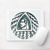 アフリカ美しいボンゴマサイポートレートトバルアート マウスパッド (マウス)