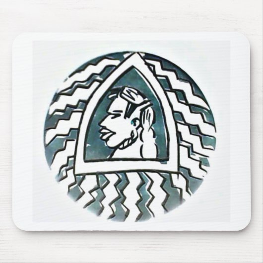 アフリカ美しいボンゴマサイポートレートトバルアート マウスパッド (正面)