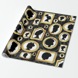 アフリカ美しいヴィンテージダマスカメオ ラッピングペーパー
