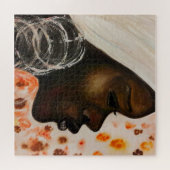 アフリカ美しい女性パズル絵画ズ ジグソーパズル (横)