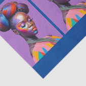 アフリカ美しい女性ポートレート1 薄葉紙 (詳細)