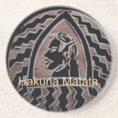 アフリカ美しい：ボンゴマサイポートレート部族芸術 コースター (正面)