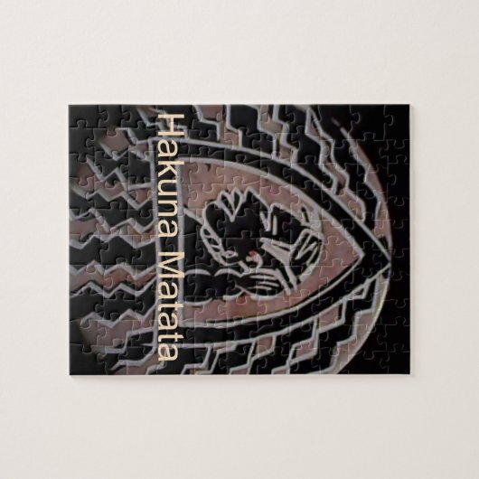 アフリカ美しい:ボンゴマサイポートレート部族芸術 ジグソーパズル (横)