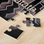 アフリカ美しい:ボンゴマサイポートレート部族芸術 ジグソーパズル (側面)