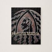 アフリカ美しい:ボンゴマサイポートレート部族芸術 ジグソーパズル (縦)