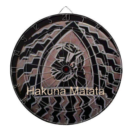 アフリカ美しい:ボンゴマサイポートレート部族芸術 ダーツボード (正面)