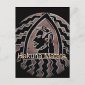 アフリカ美しい:ボンゴマサイポートレート部族芸術 ポストカード (正面)