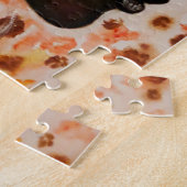 アフリカ美しい – 水絵画彩 – 女性顔 ジグソーパズル (側面)