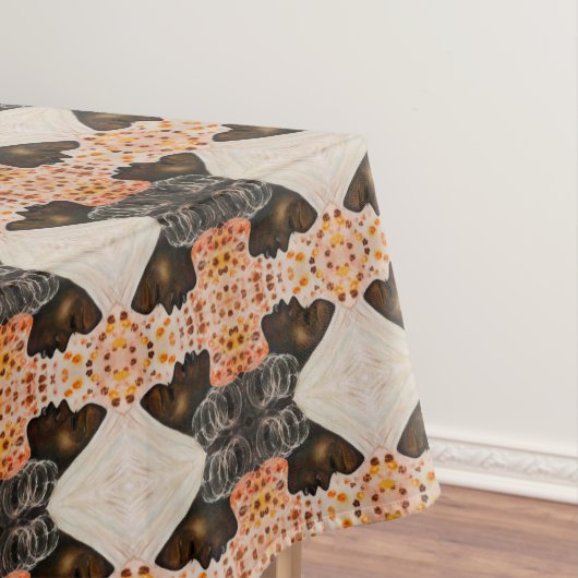 アフリカ美しい – 水絵画色の色 – 芸術 テーブルクロス (インサイチュ)