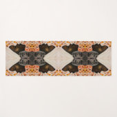 アフリカ美しい – 水絵画色の色 – 芸術 ヨガマット (正面(横))