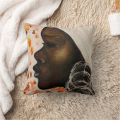 アフリカ美しい – 水絵画色 クッション (ブランケット)