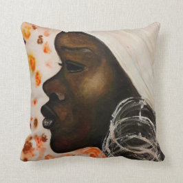 アフリカ美しい – 水絵画色 クッション