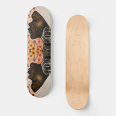 アフリカ美しい – 水絵画色 – スケートボード (正面)