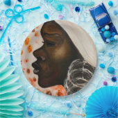 アフリカ美しい – 水絵画色 ペーパープレート (パーティー)