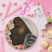 アフリカ美しい – 水絵画色 ペーパープレート (パーティー)