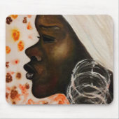 アフリカ美しい – 水絵画色 マウスパッド (正面)
