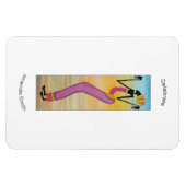 アフリカ美術かわいスタイリッシュと少女の誕生日 マグネット (横)