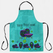 アフリカ美術ポップ・アートの品 エプロン (正面)