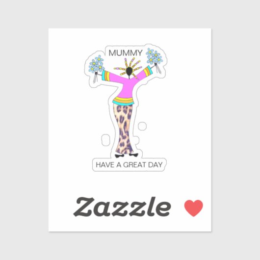 アフリカ美術素晴らしデイミイラ シール (シート)