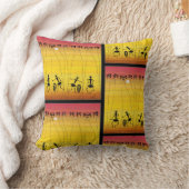 アフリカ美術素晴らし熱帯の夕日 クッション (ブランケット)