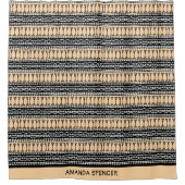 アフリカ美術、エスニック・パターン シャワーカーテン (正面)