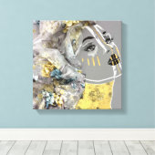 アフリカ美術 キャンバスプリント (インサイチュ (ウッドフロア))