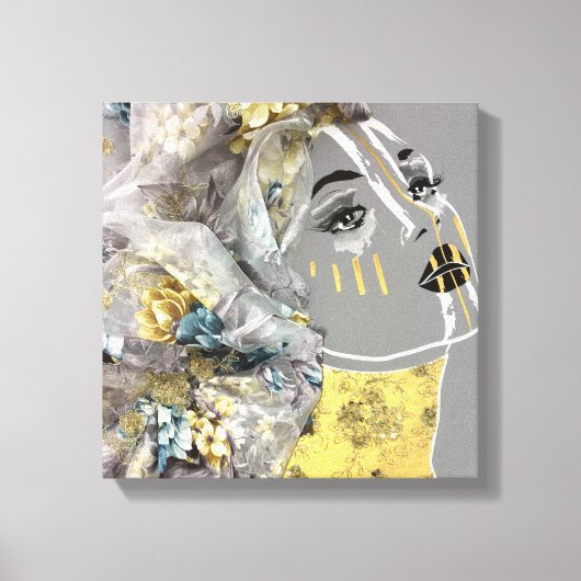 アフリカ美術 キャンバスプリント (正面)