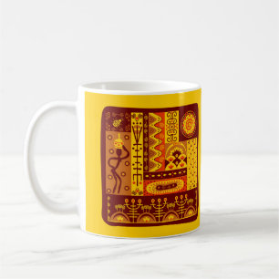 アフリカ美術 コーヒーマグカップ