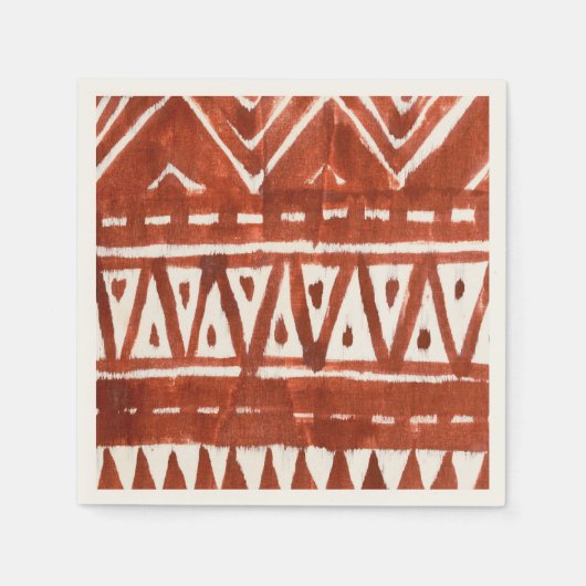 アフリカ美術 スタンダードカクテルナプキン (正面)