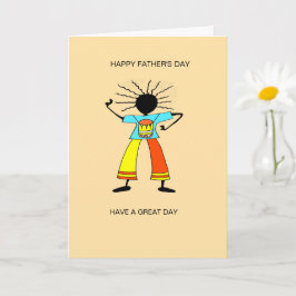アフリカ美術、ドラマーの父の日 カード