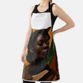 アフリカ美術。正面を見る女性 エプロン (インサイチュ)