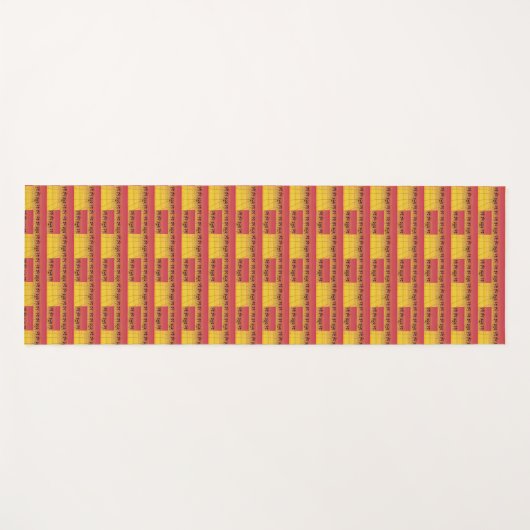 アフリカ美術、熱帯の夕日 ヨガマット (正面(横))