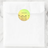 アフリカ美術、熱帯夏のケースメイトiPhone Cas ラウンドシール (バッグ)